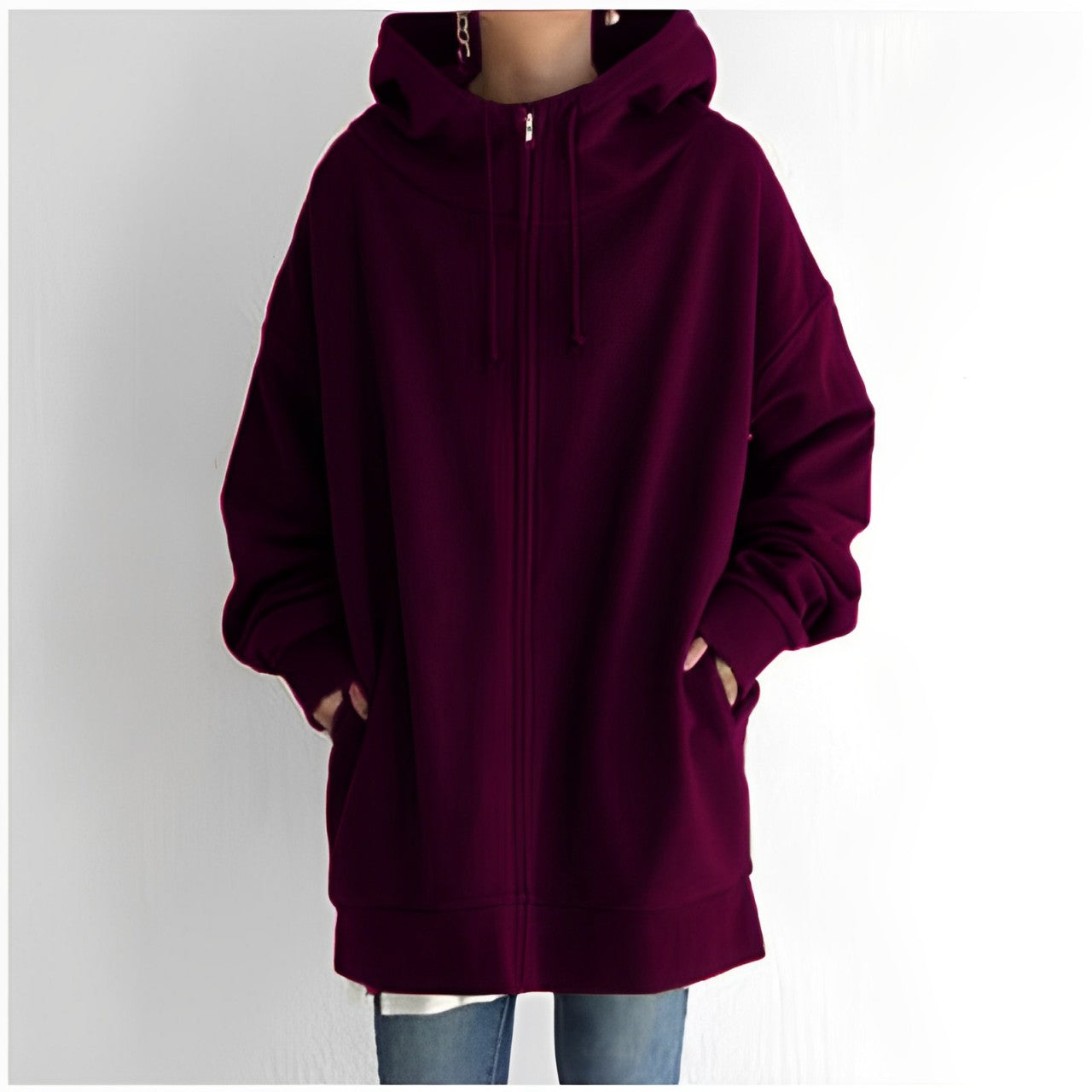 Warm Womens Fleece Hoodie - Oversized, Brushed Fleece