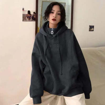 Oversized Cozy Womens Hoodie - Mid Length Fleece Winter