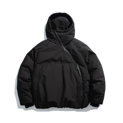 Isolerende herrepadded jakke - Oversized hætte, Vinylon
