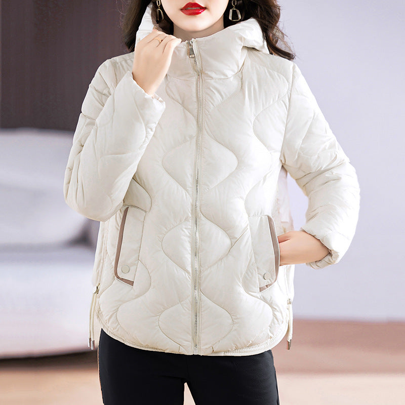 Lightweight Women’s Puffer Coat - Slim Quilted Warm