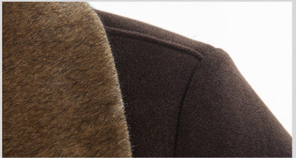 Warm Classic Men's Overcoat - Midlength Wool Cashmere