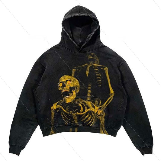 Warme Ontspannen Hoodie - Afgekorte Pullover Polyester Streetwear