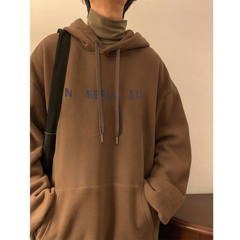 Oversized Men's Hooded Sweater - Relaxed Fit, Casual