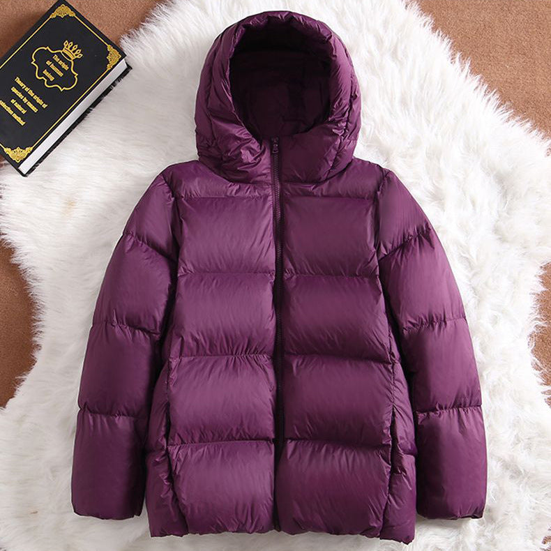Insulating Padded Jacket - Hooded Short, Cotton, For Winter
