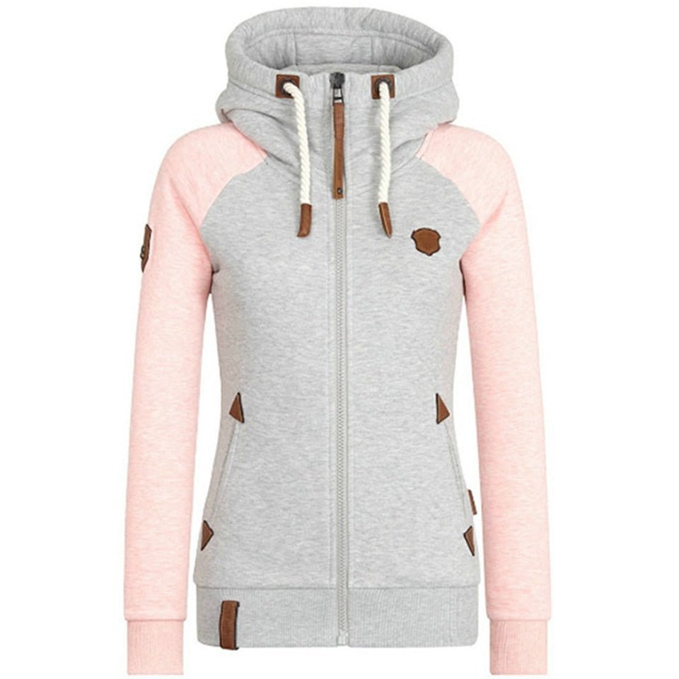 Soft Women’s Hoodie Jacket - Raglan, Cotton, Casual