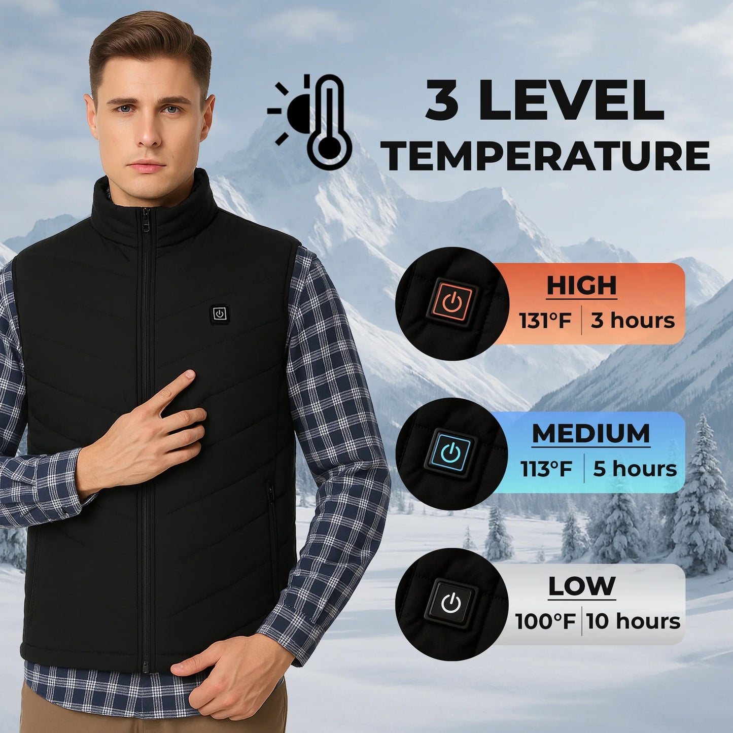 Beheizte Weste Nine Zone Leicht Outdoor Herbst 2025 Wärme