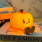 Silicone Pumpkin Night Light - Rechargeable, Adjustable Brightness Lamp for Halloween Decor, Safe Touch-Friendly Design for Kids