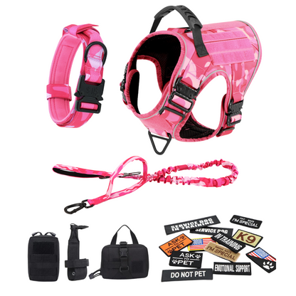 Dog Harness No-Pull Tactical Front Clip With 4 Quick-Release Buckles Reflective Strips Top Handle Fall 2025