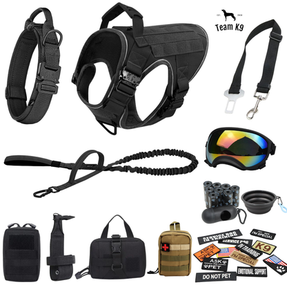 Dog Harness No-Pull Tactical Front Clip With 4 Quick-Release Buckles Reflective Strips Top Handle Fall 2025