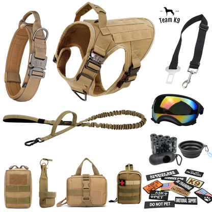 Dog Harness No-Pull Tactical Front Clip With 4 Quick-Release Buckles Reflective Strips Top Handle Fall 2025