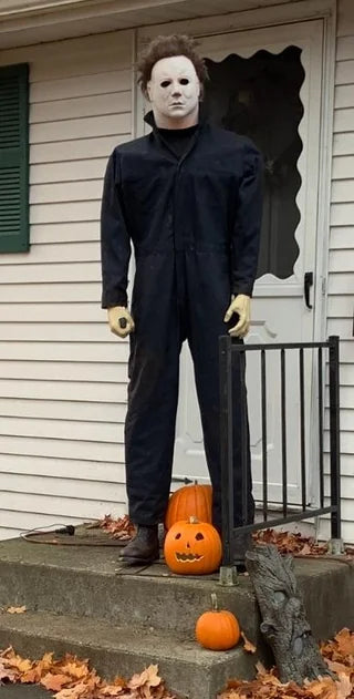 Maschera horror realistica in lattice di schiuma di Michael Myers - Perfetta per feste in costume di Halloween, replica fatta a mano del personaggio iconico