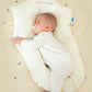 Organic Cotton U-Shape Baby Pillow - Soft & Safe Neck Support for Infants, Adjustable HugBuddy™ Design for Cozy Sleep