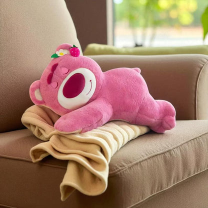 Lotso Plüsch Erdbeer Bär Kissen - 90cm Stofftier, Ein süßes Valentinstagsgeschenk & Festivals