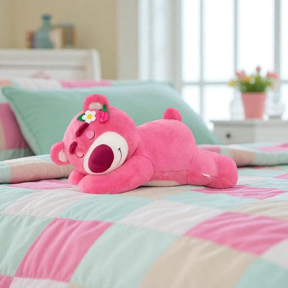 Lotso Plüsch Erdbeer Bär Kissen - 90cm Stofftier, Ein süßes Valentinstagsgeschenk & Festivals