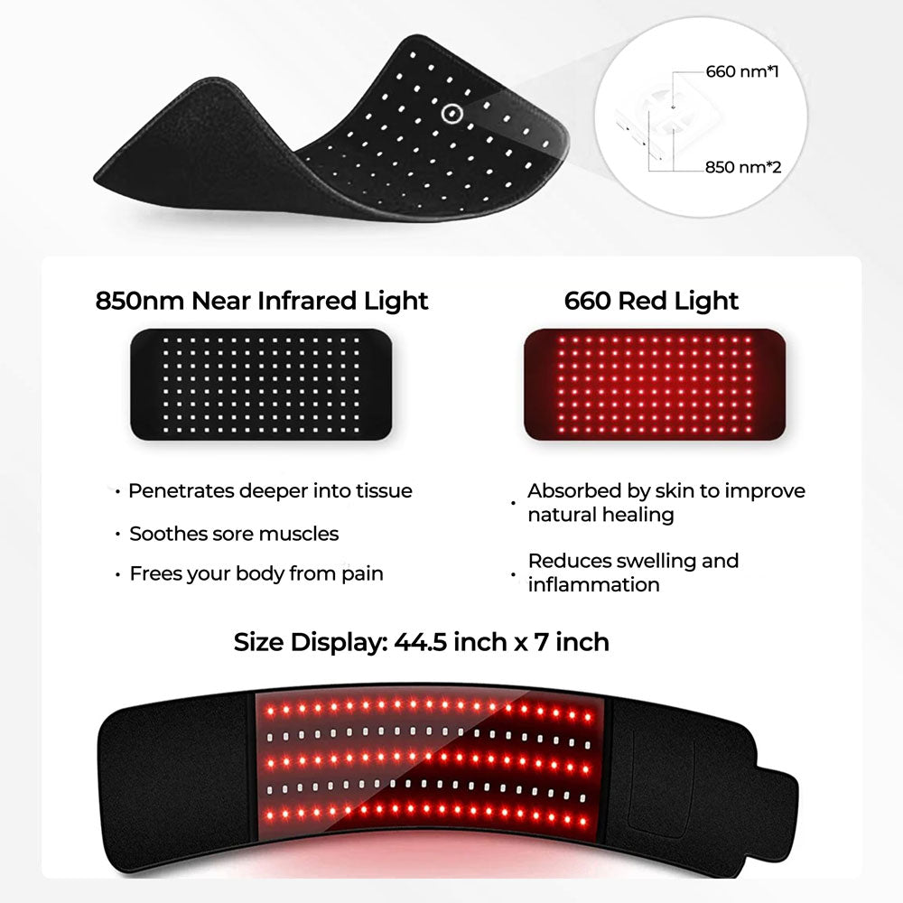 Infrared Light Therapy Belt Portable Pain Relief 2025