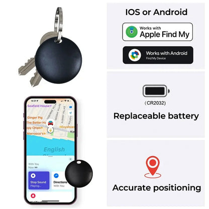 GPS Airtag Tracker Kompakt Iphone Android Ingen Abonnement