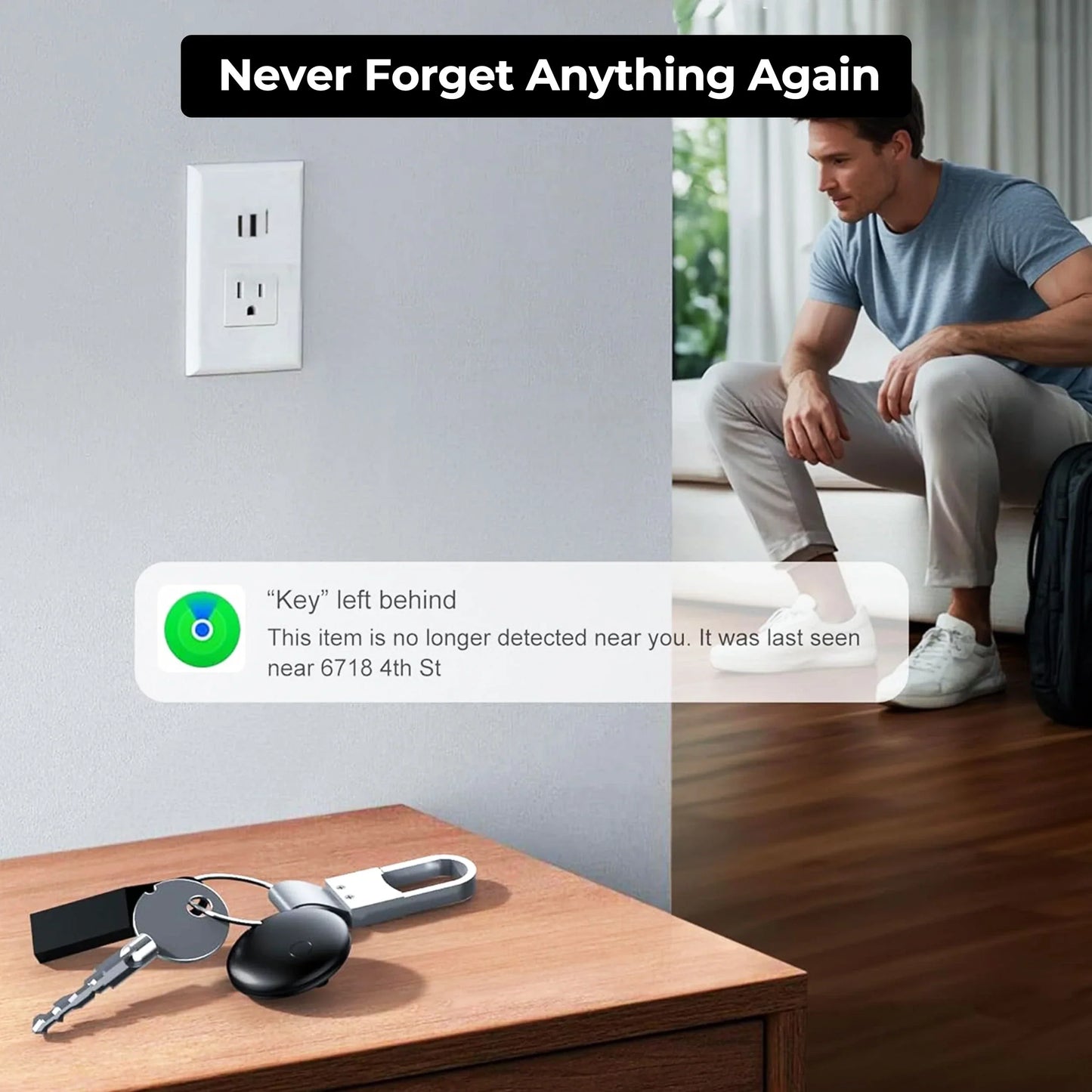 GPS Airtag Tracker Kompakt Iphone Android Ingen Abonnement