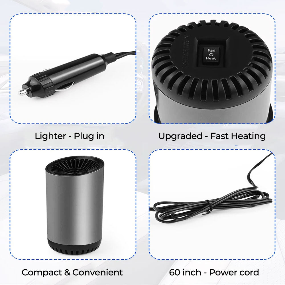 Vindusviskeravfukter Rask Oppvarming Bilplugg 360 Justerbar