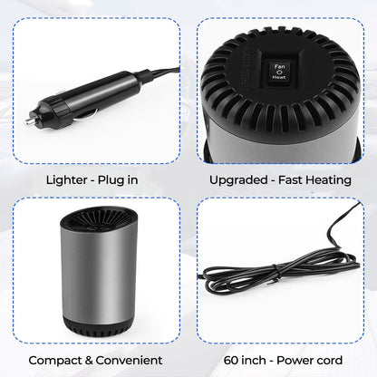 Vindusviskeravfukter Rask Oppvarming Bilplugg 360 Justerbar