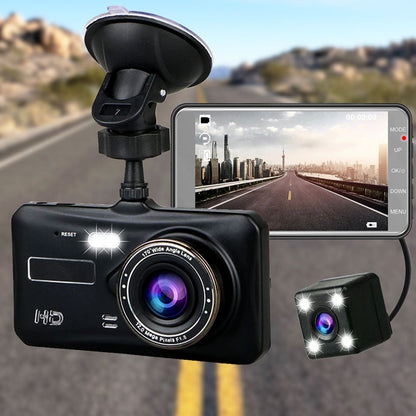 Dash Cam Dual UHD con Visione Notturna e Monitoraggio Parcheggio