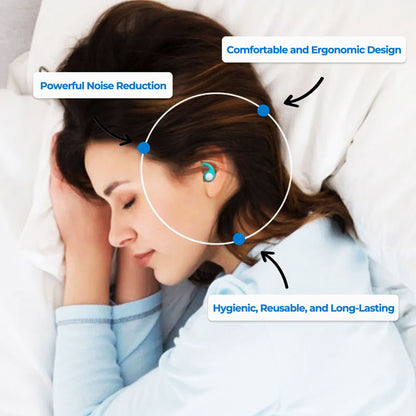 Tappi per le orecchie per il sonno, cancellazione del rumore, riutilizzabili, comodi