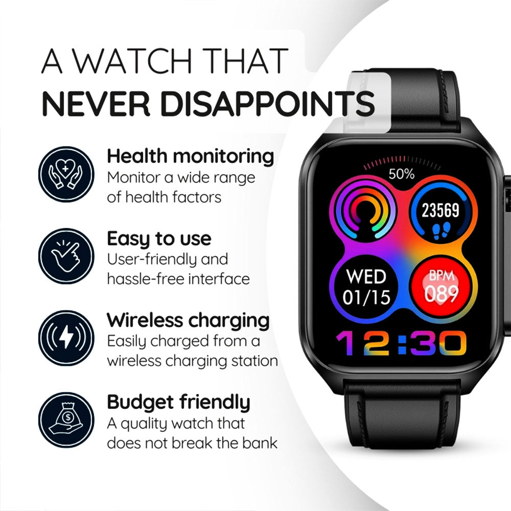 Smartwatch per il monitoraggio della salute tutto in uno resistente e conveniente