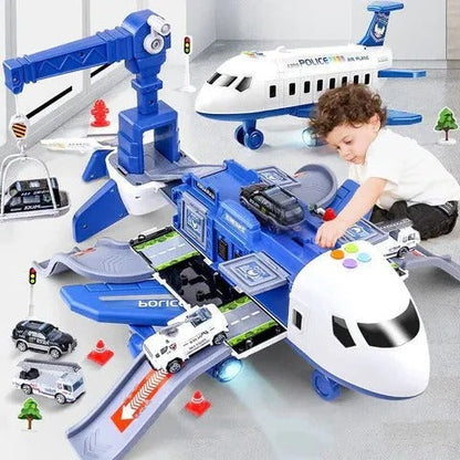 Ensemble de jouets avion XL Jeu de sauvetage d'urgence pour enfants Idée cadeau rentrée scolaire 2025