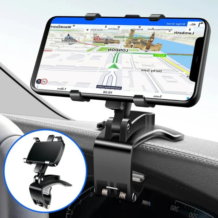 Autotelefoonhouder 360 graden rotatiebevestiging Snelle klem Dashboard telefoonhouder TikTok viraal herfst 2025 cadeau-idee