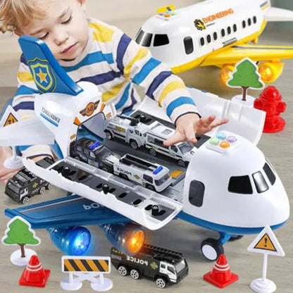 Ensemble de jouets avion XL Jeu de sauvetage d'urgence pour enfants Idée cadeau rentrée scolaire 2025