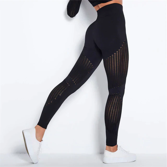 Anti-Cellulite-Kompressionsleggings mit atmungsaktiven Mesh-Einsätzen Sportbekleidung TikTok Viral Herbst 2026 Figurformend