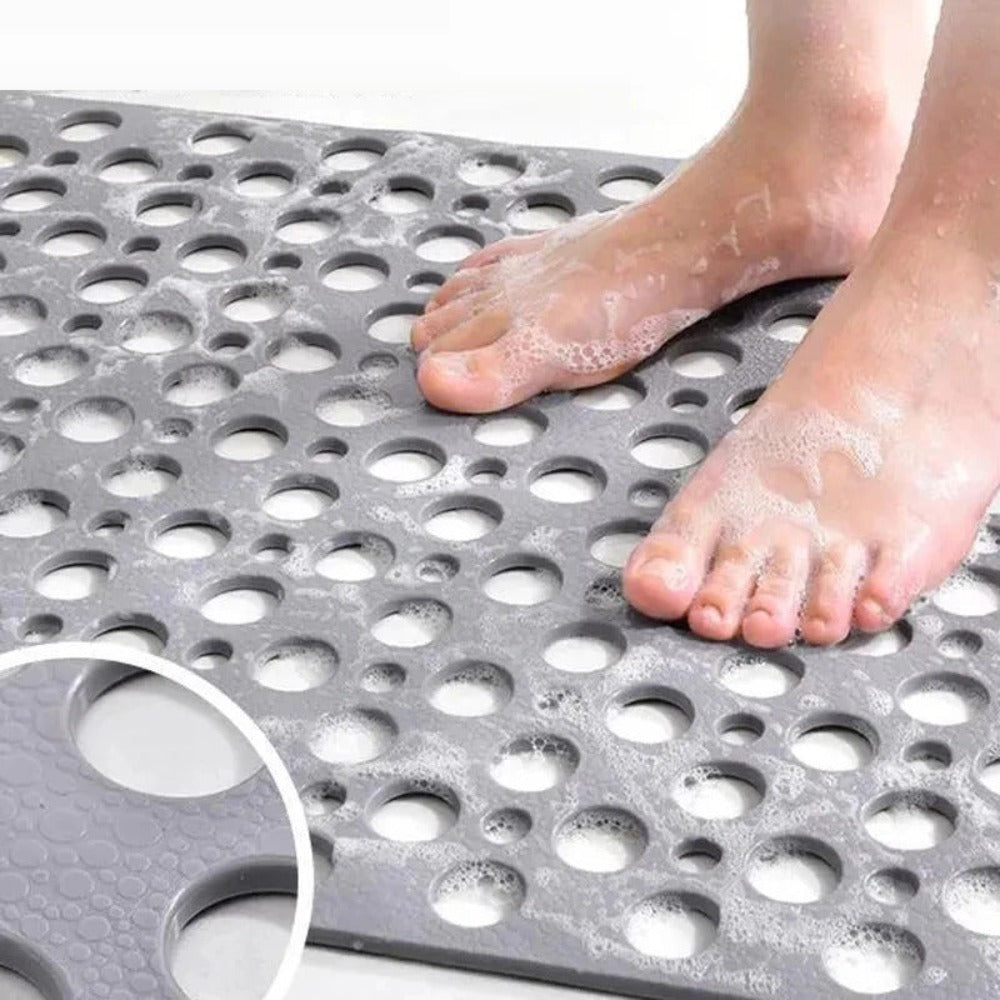 Non-Slip Antibacterial Shower Mat with Suction Cups | Safe & Hygienic Bathing Solution for Families