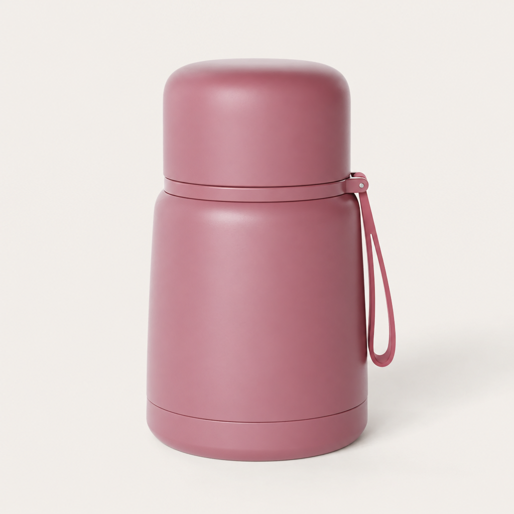 Food Flask with Stainless Steel Spork, Leakproof Stainless Steel Container for Lunch