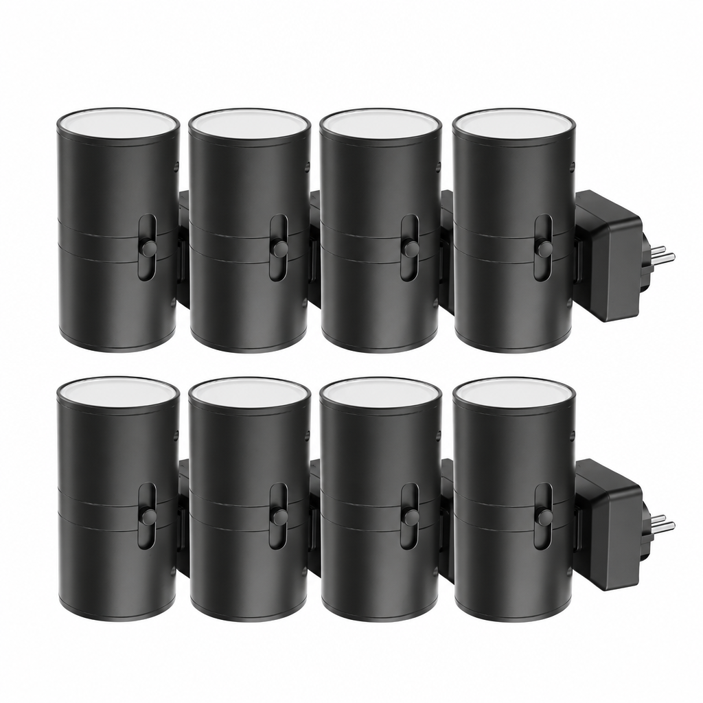 Plug-In Night Light with Dimmable Up-and-Down Lighting, 2-, 4-, or 8-Packs