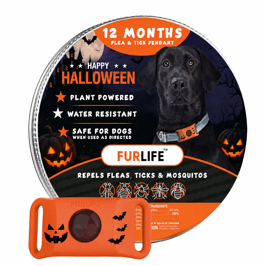 Flea and Tick Tag for Dogs – FurLife Plant-Powered, Water-Resistant Pendant