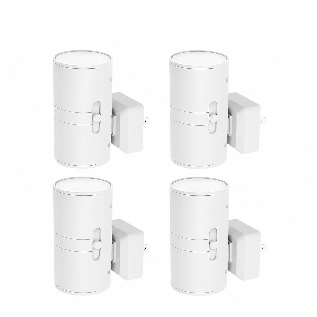 Plug-In Night Light with Dimmable Up-and-Down Lighting, 2-, 4-, or 8-Packs