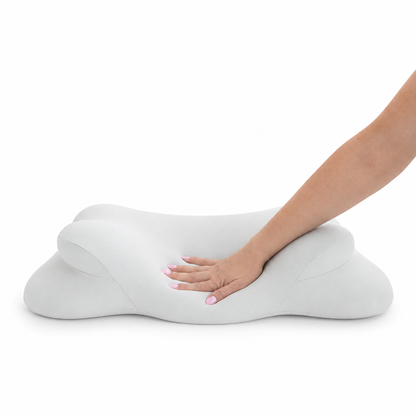 Ergonomic Pillow with 6 Sleep Zones and Dual-Height Support for Side, Back and Stomach Sleepers