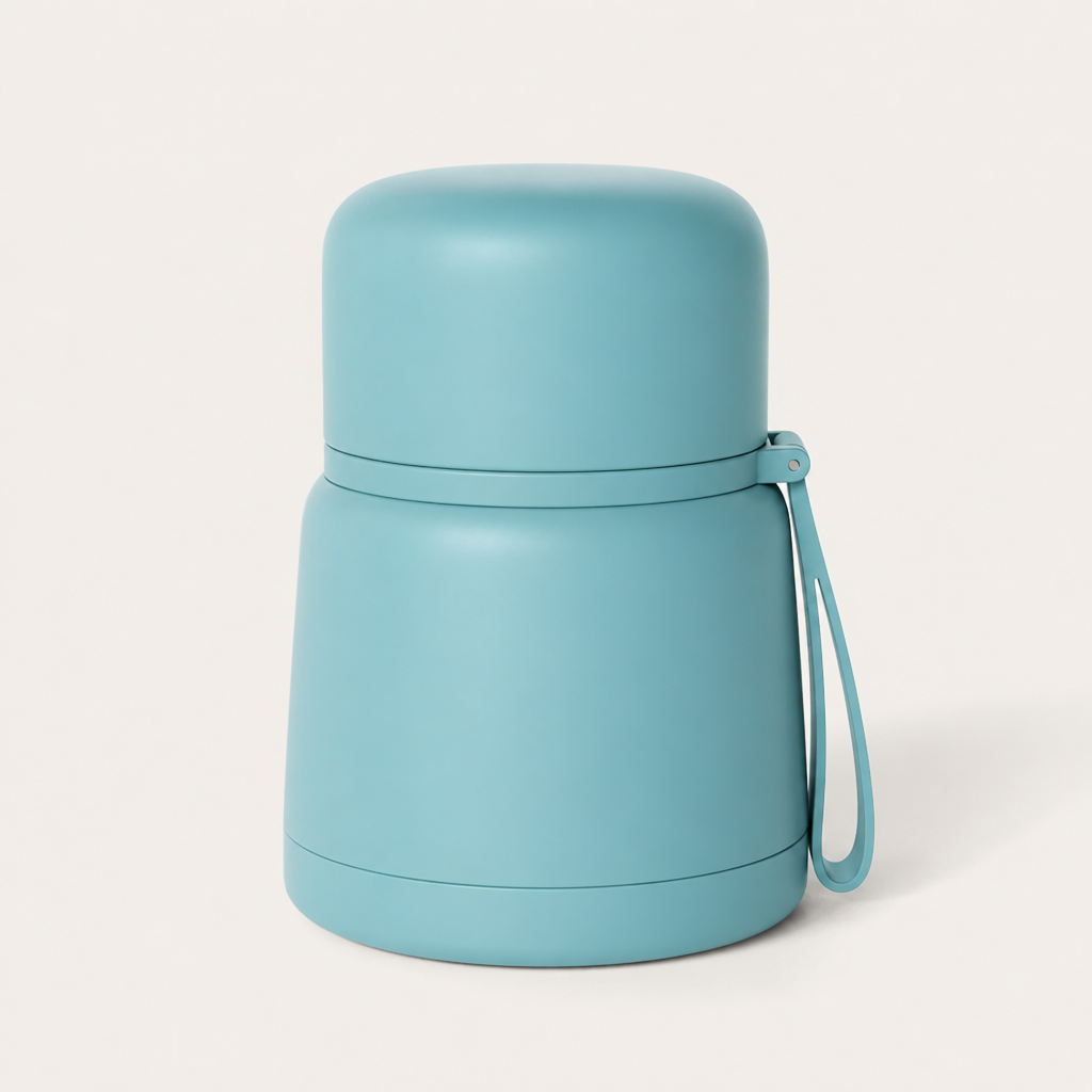 Food Flask with Stainless Steel Spork, Leakproof Stainless Steel Container for Lunch