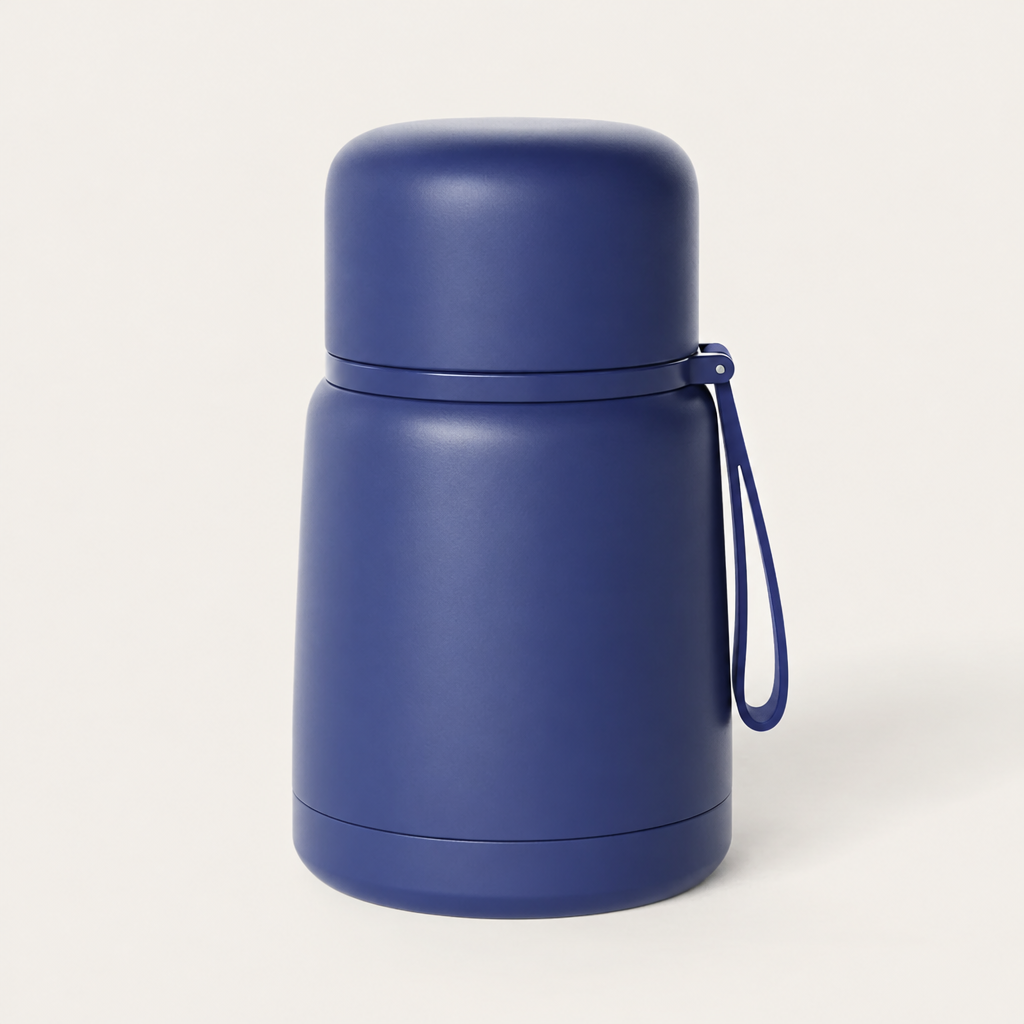 Food Flask with Stainless Steel Spork, Leakproof Stainless Steel Container for Lunch