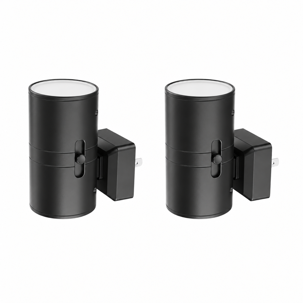 Plug-In Night Light with Dimmable Up-and-Down Lighting, 2-, 4-, or 8-Packs