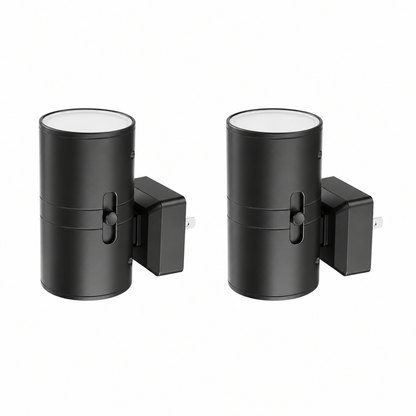 Plug-In Night Light with Dimmable Up-and-Down Lighting, 2-, 4-, or 8-Packs