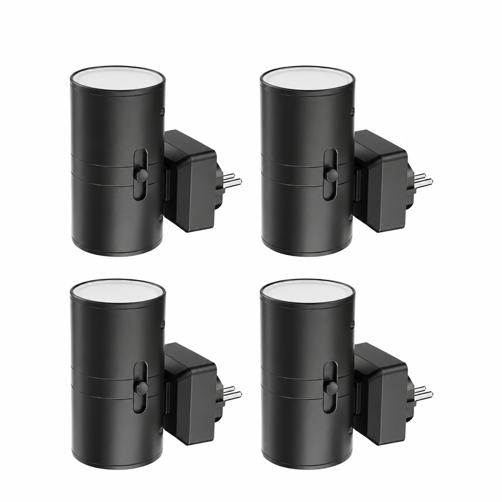 Plug-In Night Light with Dimmable Up-and-Down Lighting, 2-, 4-, or 8-Packs