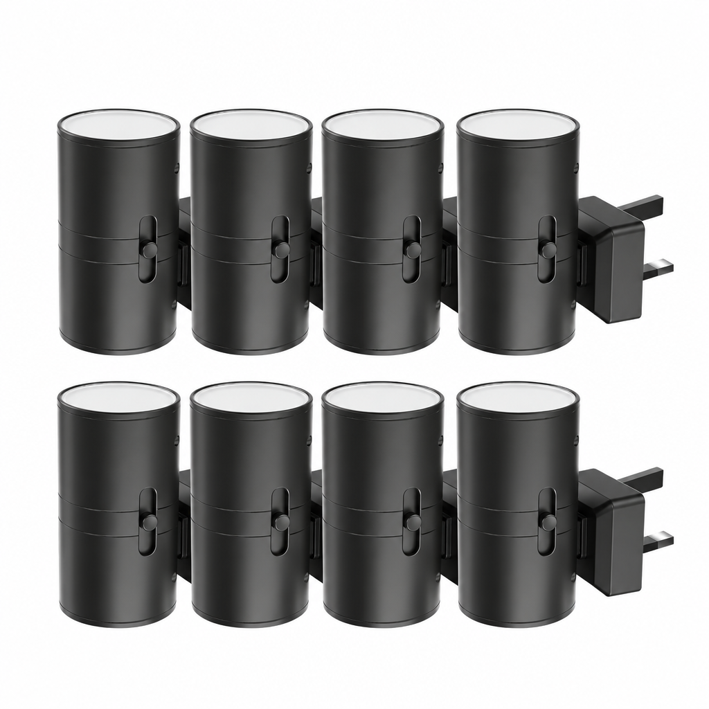 Plug-In Night Light with Dimmable Up-and-Down Lighting, 2-, 4-, or 8-Packs