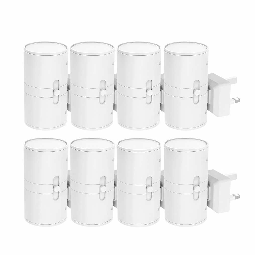 Plug-In Night Light with Dimmable Up-and-Down Lighting, 2-, 4-, or 8-Packs