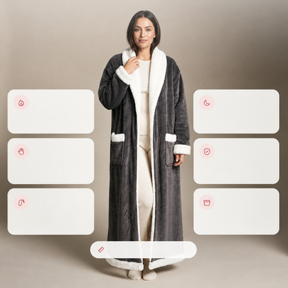 Wearable Heated Blanket with 6 Heat Settings, Hand Pockets and 4-Hour Auto Shut-Off