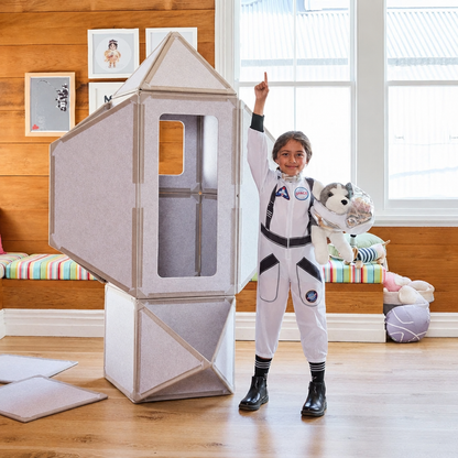 Giant Magnetic Tiles for Crawl-In Builds, 24-Panel Building Set for Kids' Pretend Play