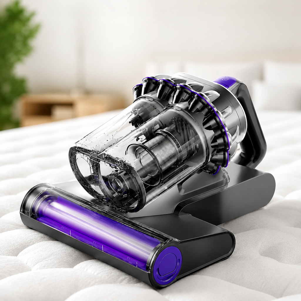 Mattress Vacuum Cleaner With Handheld Design and Clear Dust Chamber for Mattress Cleaning
