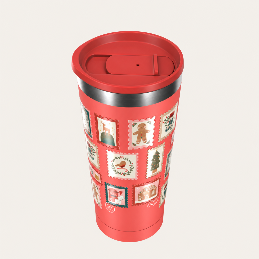 Insulated Travel Tumbler with Sip and Straw Lids, 500 mL SHO Calix for Hot and Cold Drinks