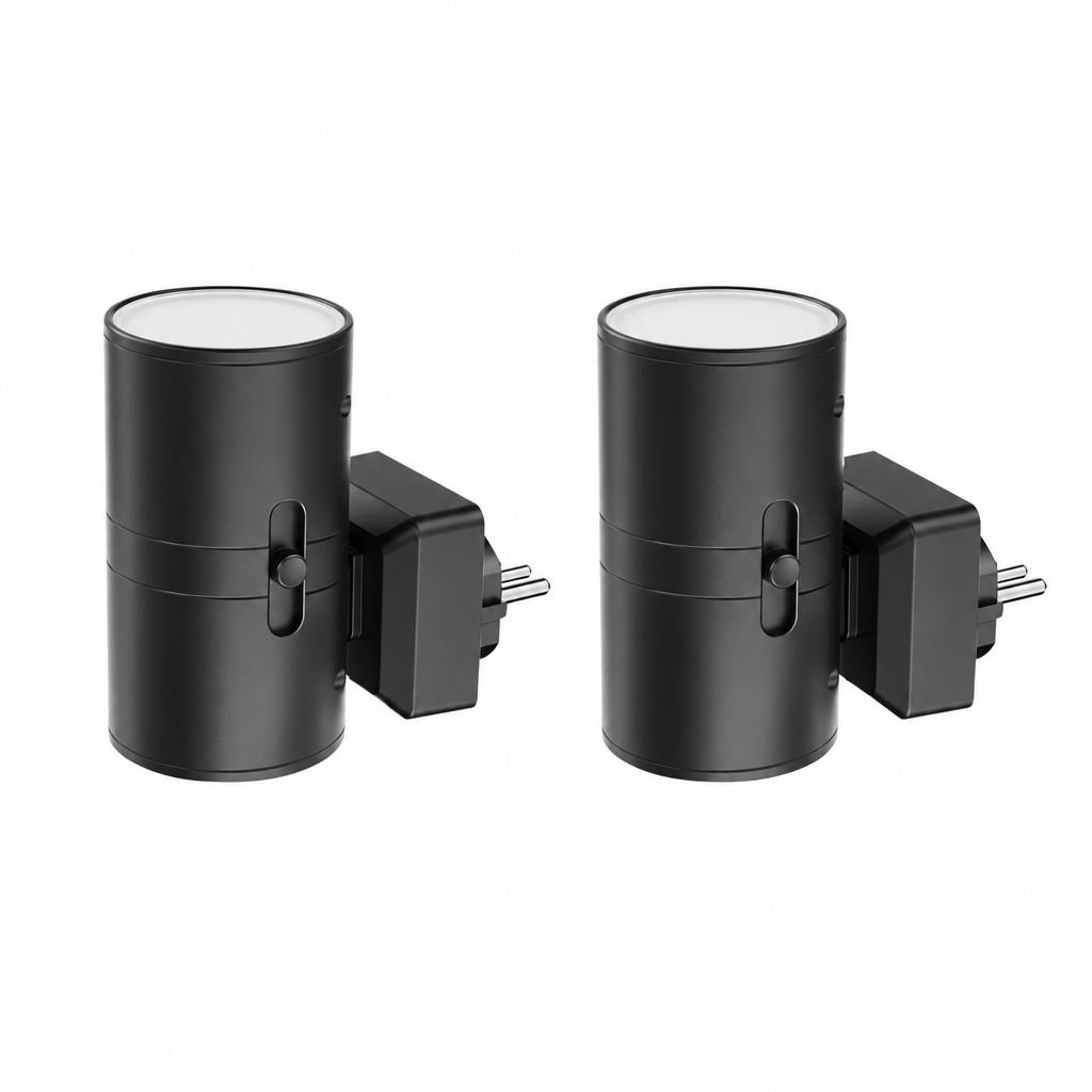 Plug-In Night Light with Dimmable Up-and-Down Lighting, 2-, 4-, or 8-Packs