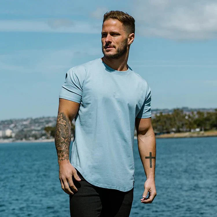 Sporty Fit Men's T-Shirt with Breathable Fabric and Seamless Design for Gym and Casual Wear-2