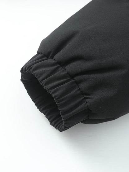 Lightweight Men's Puffer Jacket - High Collar, Polyester